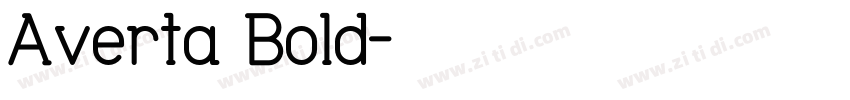 Averta Bold字体转换